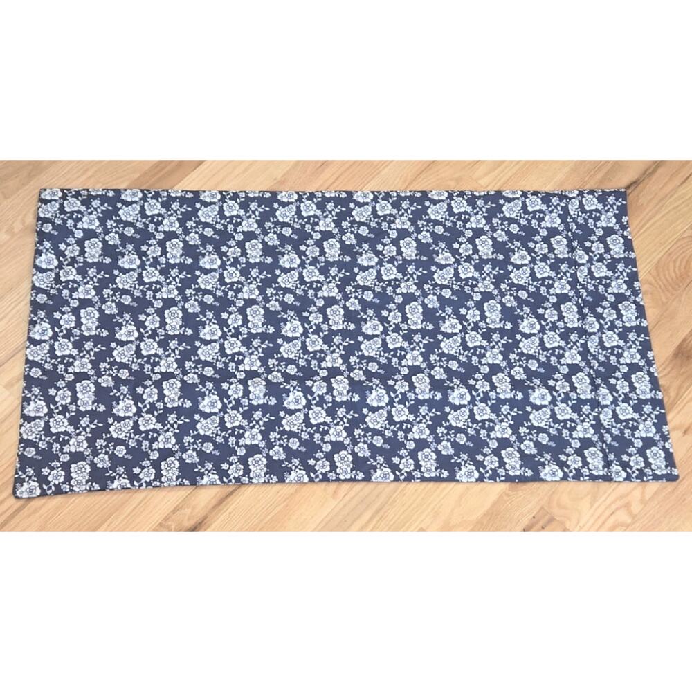 South Point Navy & white Floral Pair of King Size Pillow cases